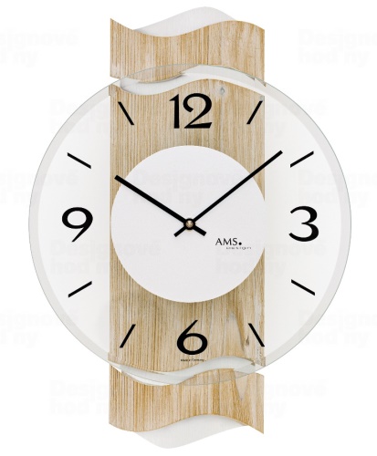 Designové nástěnné hodiny 9621 AMS 39cm
