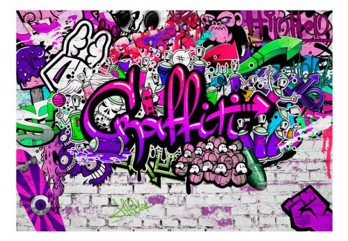 Fototapeta - Purple Graffiti