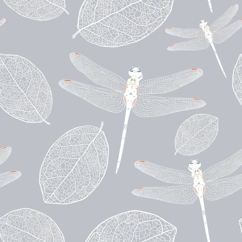 Samolepící tapeta létající vážky - 75x1000 cm