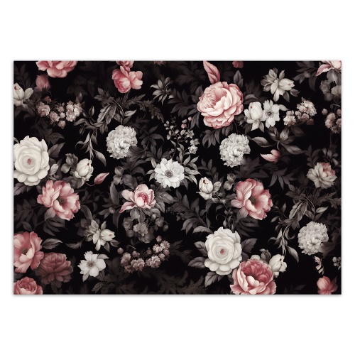 Fototapeta, květiny Pivoňky Růže