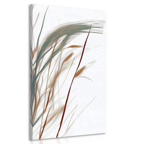 Obraz stébla trávy s nádechem minimalismu