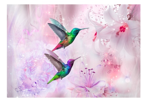 Fototapeta - Colourful Hummingbirds (Purple)