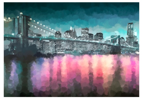Fototapeta - Painted New York