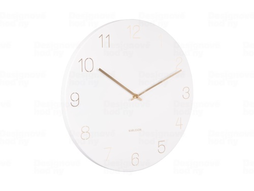 Designové nástěnné hodiny 5762WH Karlsson 40cm