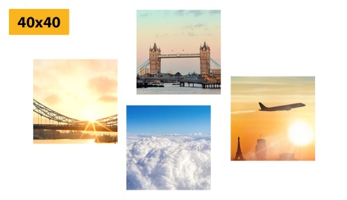 Set obrazů cesta do Londýna