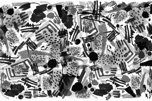 Samolepící tapeta černobílá pop art abstrakce