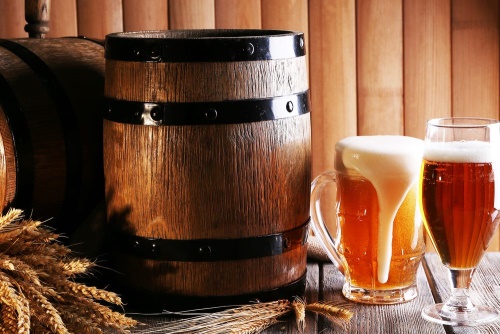 Obraz pivo s pivním soudkem