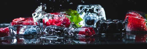 Obraz ledové kostky ovoce