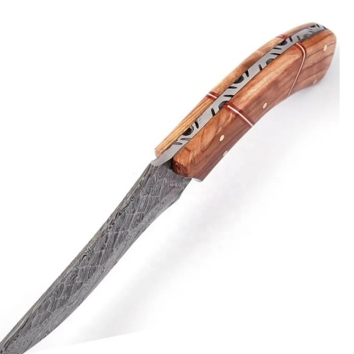 KnifeBoss lovecký damaškový nůž Olive