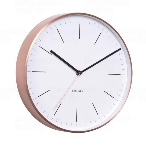 Designové nástěnné hodiny 5507WH Karlsson 28cm