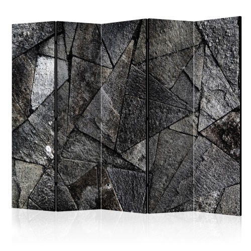 Paraván - Pavement Tiles (Grey) II [Room Dividers]