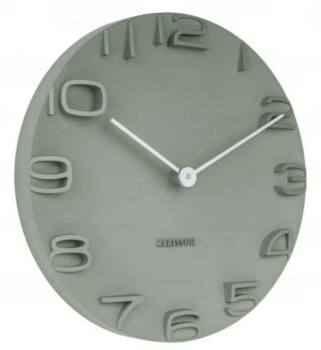 Designové nástěnné hodiny 5311GR Karlsson 42cm