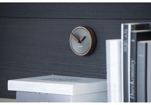 Designové nástěnné hodiny Nomon Atomo Graphite 10cm