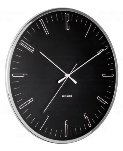 Designové nástěnné hodiny 5754BK Karlsson 40cm