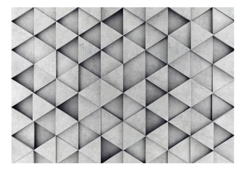 Fototapeta - Grey Triangles