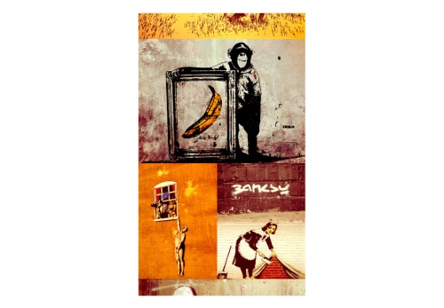 Fototapeta - Collage - Banksy
