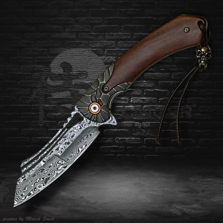 DELLINGER Rock VG-10 lovecký zavírací damaškový nůž 
