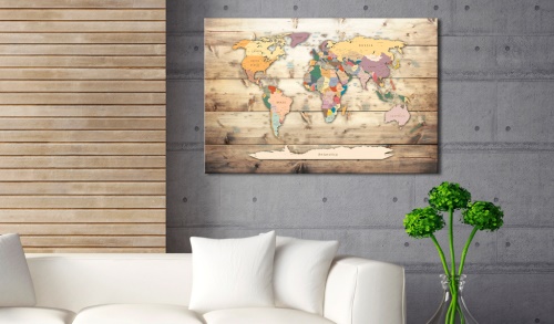 Obraz - World Map: Colourful Continents