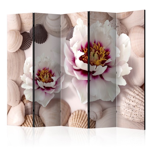 Paraván - Flowers and Shells II [Room Dividers]