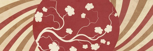 Obraz asijský texturovaný abstrakt