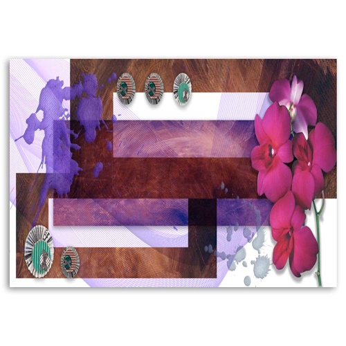 Obraz na plátně Abstraktní orchidej Lilac