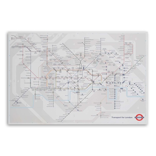 Obraz na plátně Plánování londýnského metra