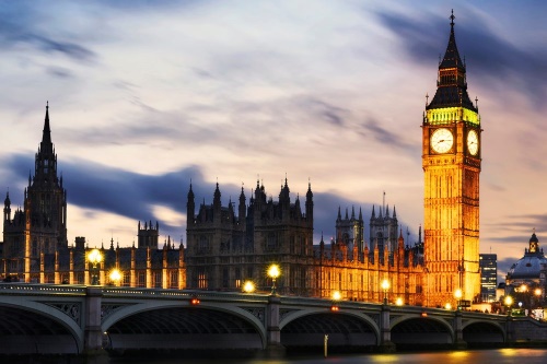 Samolepící fototapeta noční Big Ben v Londýně