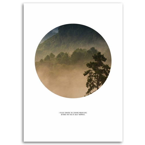Obraz na plátně Les v mlze Příroda
